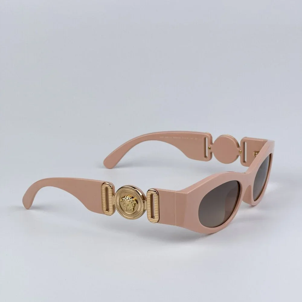 Versace VE4480U 54946I BRAND NEW Sunglasses Nude Brown Grey Mirror Unisex